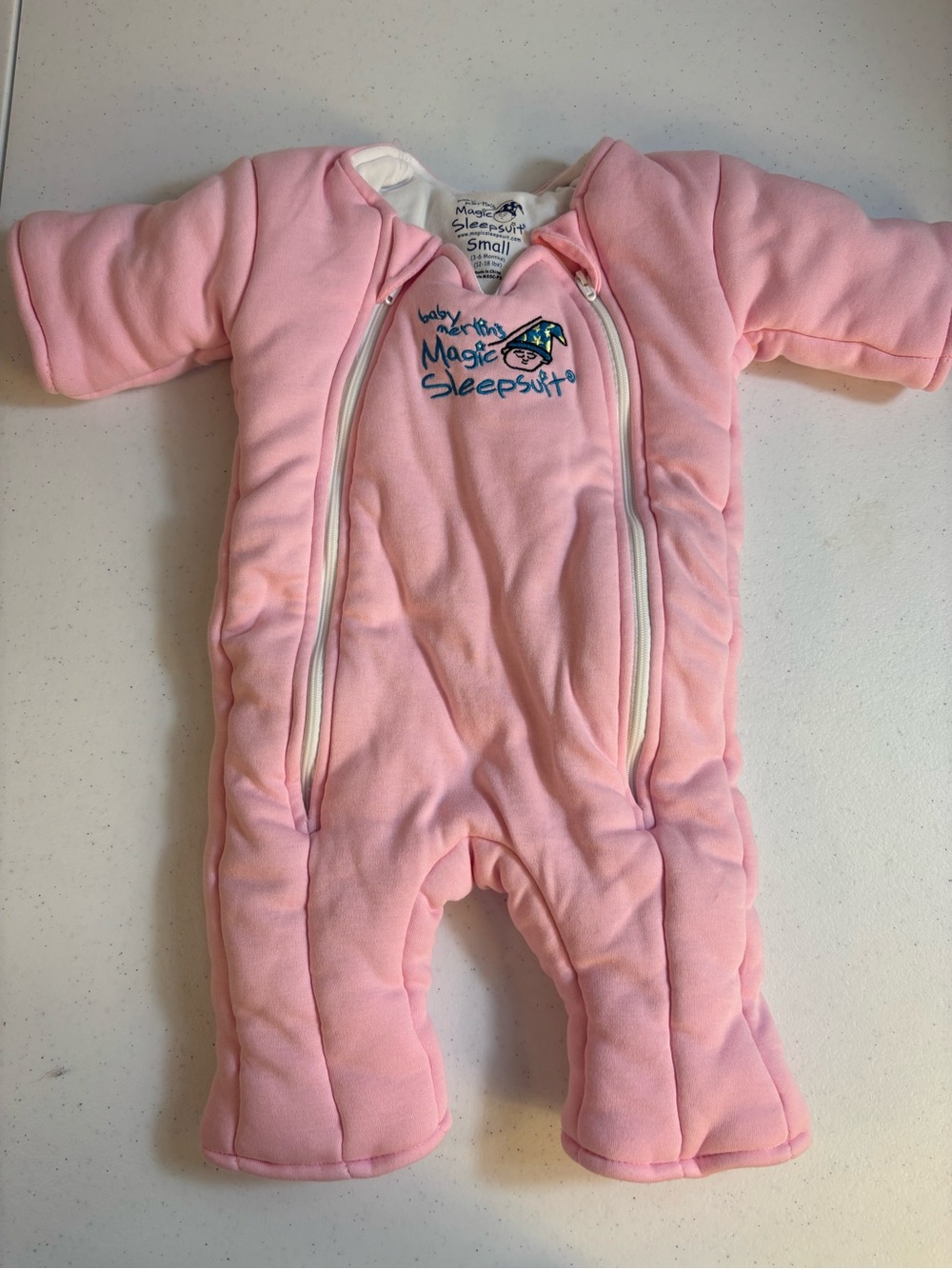 Magic Merlin Pink Sleep Suit Sleep Sack Size Small 3-6 Months